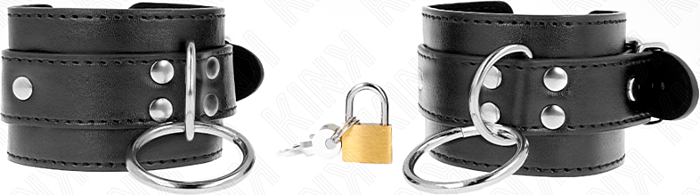 Muñequera BDSM KINK Ajustable con Candado Muñequera BDSM KINK Ajustable con Candado