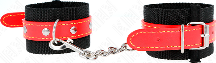 Muñequera BDSM KINK Nylon Negro Ajustable