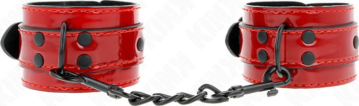 Muñequera BDSM KINK Rojo Oscuro Control Total