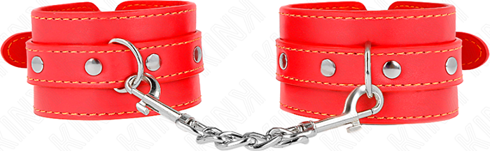 Muñequera KINK Rojo Ajustable BDSM Estilo Único Muñequera KINK Rojo Ajustable BDSM Estilo Único