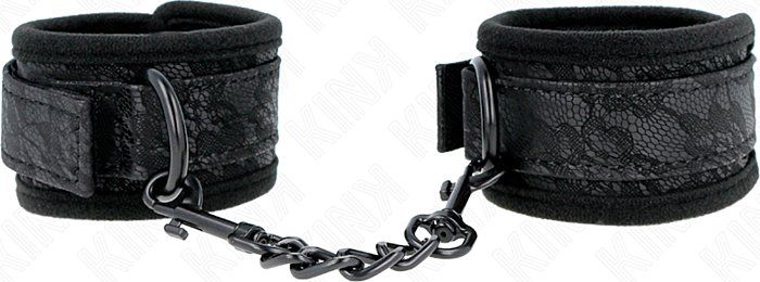 Muñequeras BDSM KINK Neopreno Ajustable Negro