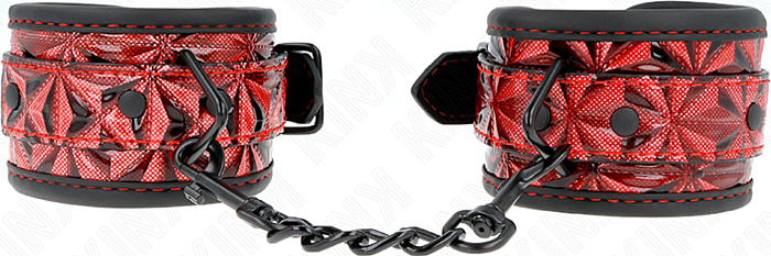 Muñequeras KINK Rojo Oscuro Ajustables BDSM