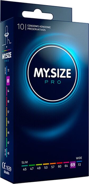 Preservativos MySize 69mm - Pack 10