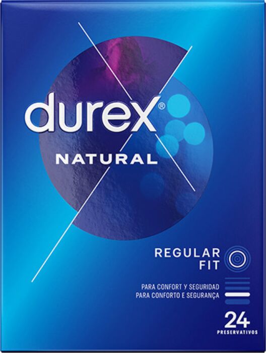 Preservativos Durex Natural, 24 Unidades
