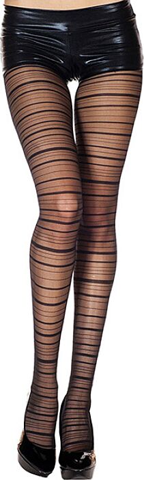 Panty Music Legs con rayas horizontales
