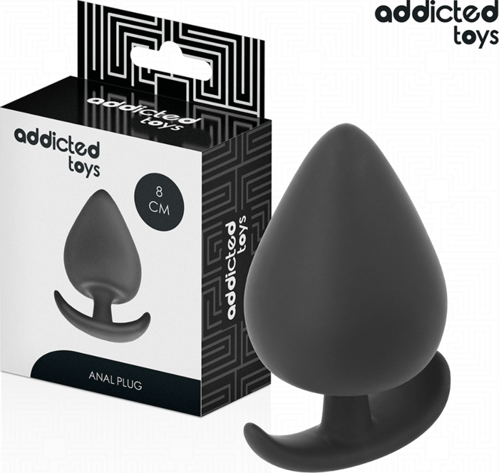 Plug Anal Addicted Toys Silicona Talla L 8 cm Plug Anal Addicted Toys Silicona Talla L 8 cm