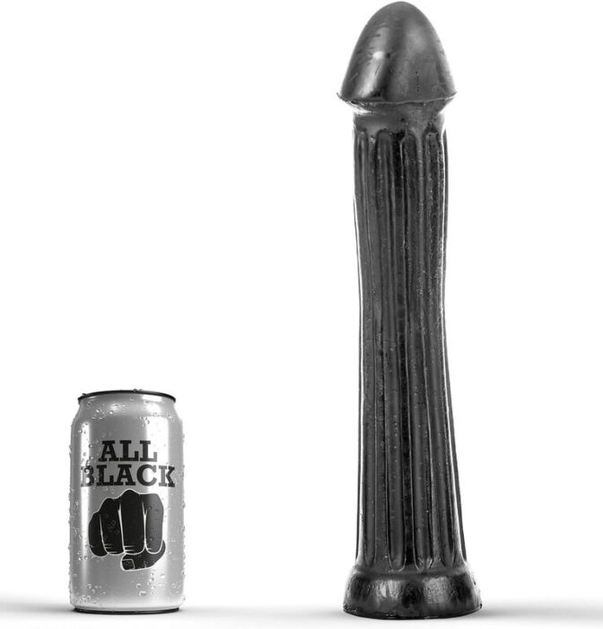 Plug Anal BDSM All Black 31 cm con tacto suave