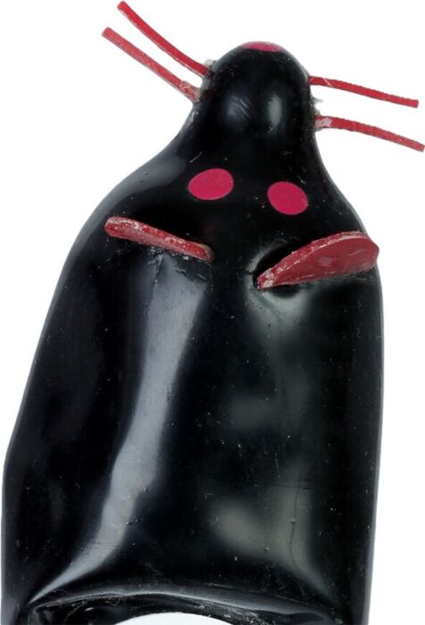 Preservativo Decorativo Condomerie Ratón Negro XL Preservativo Decorativo Condomerie Ratón Negro XL