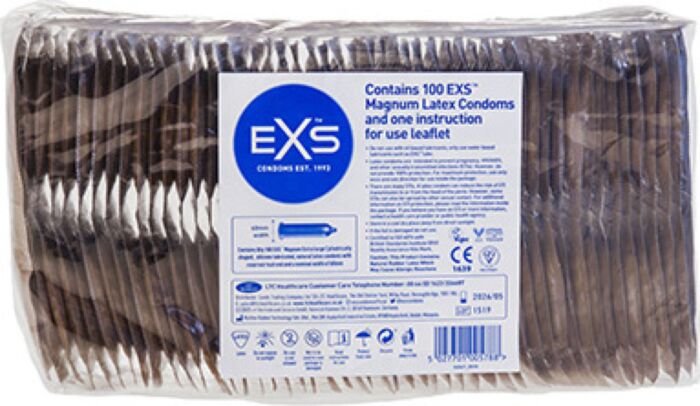 Preservativos Exs Magnum Large 60 mm 100 uds