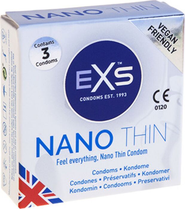 Preservativos Exs Nano Thin 3 unidades