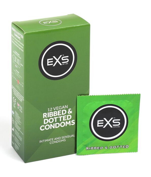 Preservativos Exs Ribbed & Dotted con textura estimulante