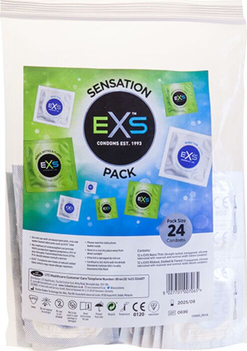 Preservativos Exs Sensation Pack 24 unidades