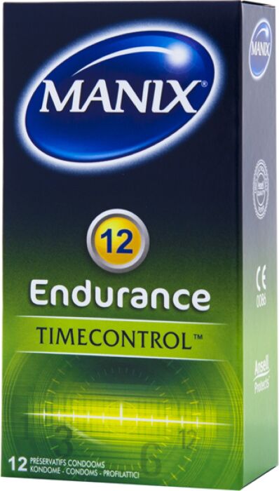 Preservativos Manix Endurance con lidocaína (12 uds)