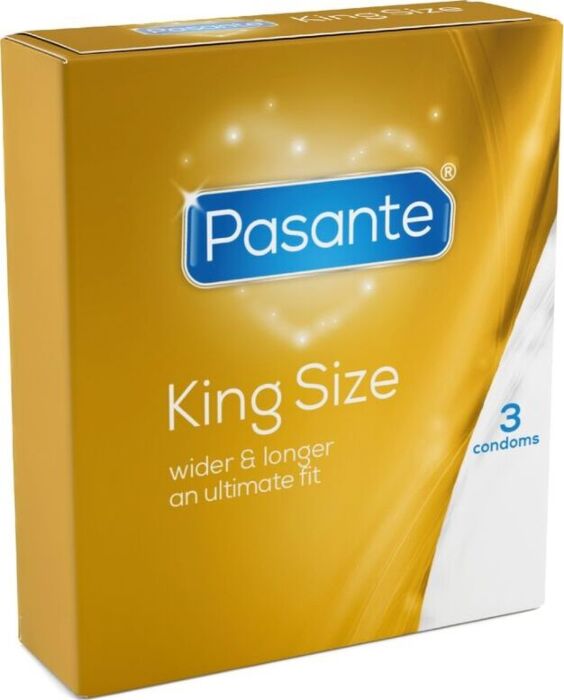 Preservativo Pasante King Size 3 UDS, amplio y cómodo