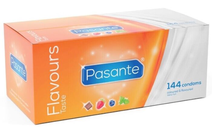 Preservativos Pasante Sabores 144 Unidades - Diversión sabrosa