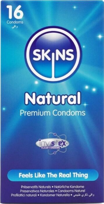 Preservativos Skins Natural 16-Pack Ultrafinos
