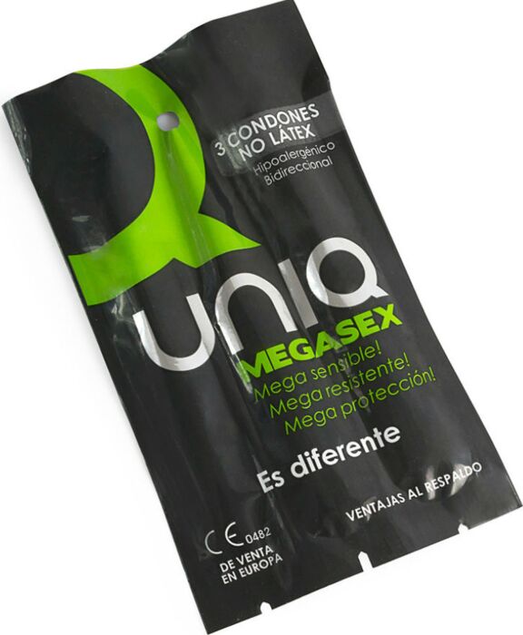 Preservativos UNIQ Megasex Sensitivos sin latex Preservativos UNIQ Megasex Sensitivos sin latex
