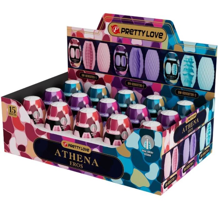 Masturbador PRETTY LOVE ATHENA EROS | 3 estructuras internas Masturbador PRETTY LOVE ATHENA EROS | 3 estructuras internas