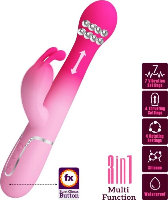 Vibrador Rabbit Pretty Love Dejon | Estimulación potente. Vibrador Rabbit Pretty Love Dejon | Estimulación potente.