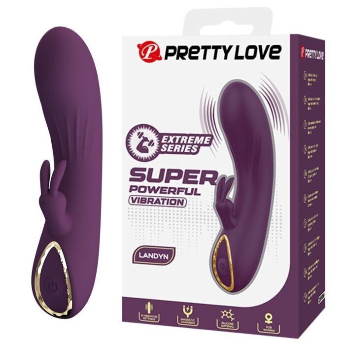 Vibrador Rabbit HIGH TECH LANDYN | Estimulación doble Vibrador Rabbit HIGH TECH LANDYN | Estimulación doble