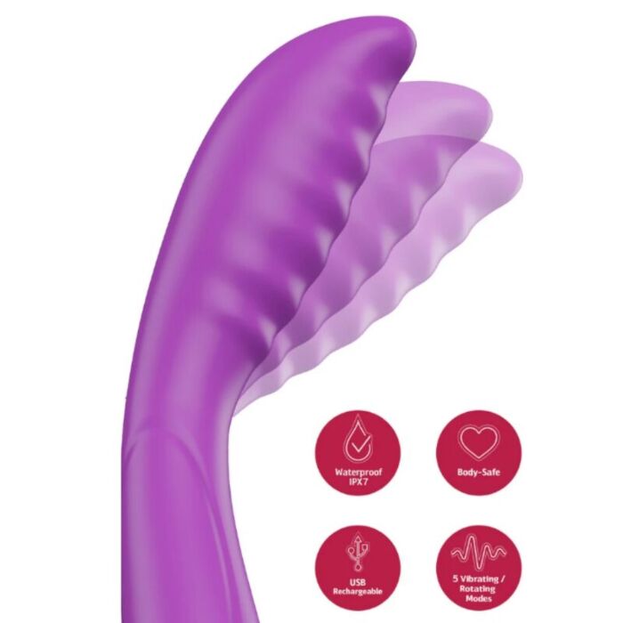 Vibrador She.E.O Purple Tapping | Estimulación intensa Vibrador She.E.O Purple Tapping | Estimulación intensa