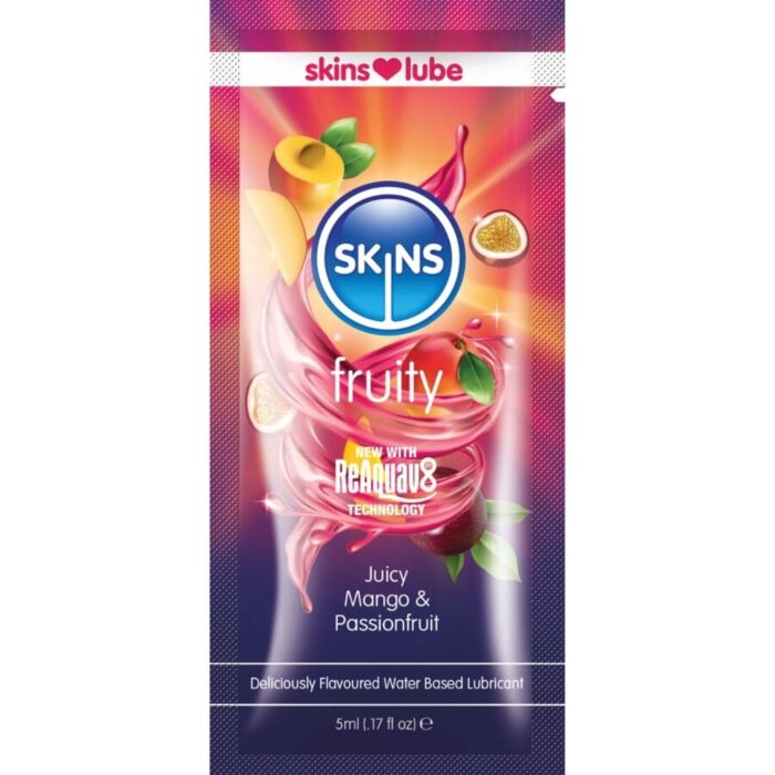 Lubricante Skins Monodosis Mango y Fruta de la Pasión Lubricante Skins Monodosis Mango y Fruta de la Pasión
