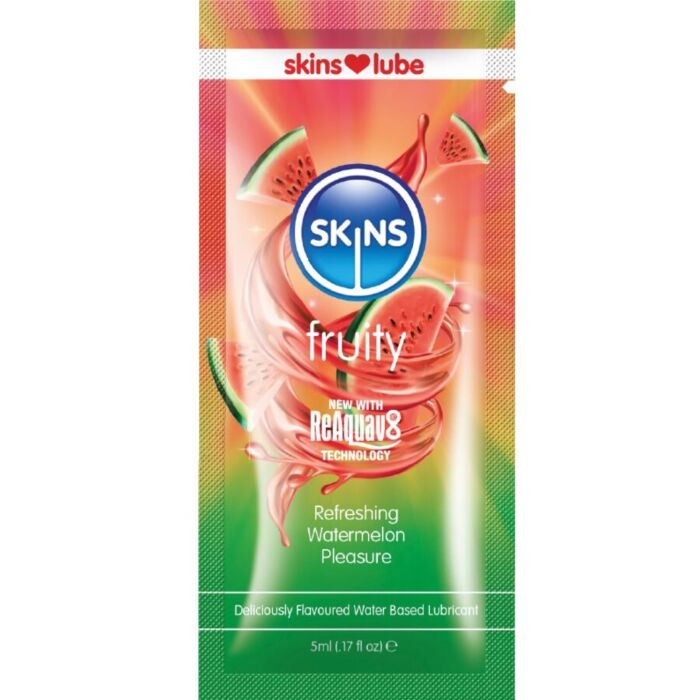 Lubricante SKINS Watermelon Monodosis | Sabor auténtico a Lubricante SKINS Watermelon Monodosis | Sabor auténtico a