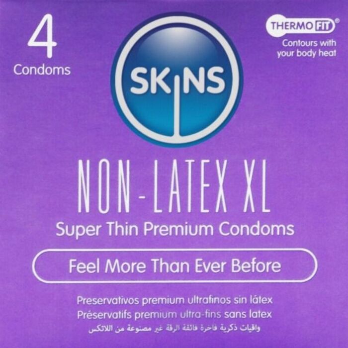 Preservativos SKINS XL | Hiperalergénicos y veganos Preservativos SKINS XL | Hiperalergénicos y veganos
