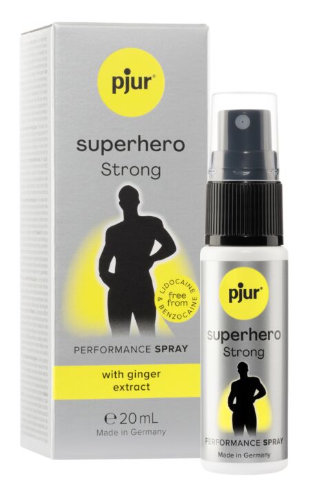 Spray Pjur Superhero Strong 20 ml con ingredientes concentrados Spray Pjur Superhero Strong 20 ml con ingredientes concentrados