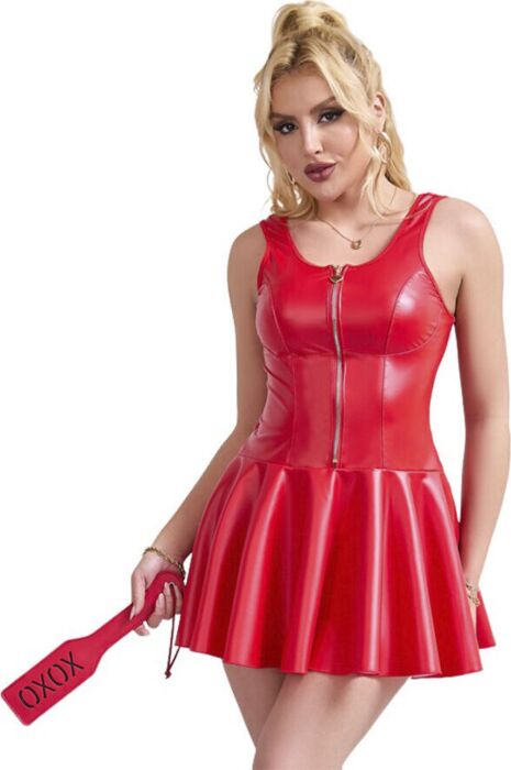 Vestido de Cuero SUBBLIME con Cremallera Corazón