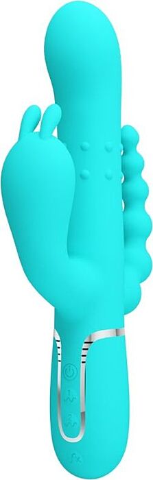 Vibrador Rabbit Pretty Love Cammy 4 en 1 Azul