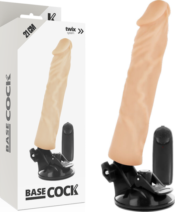 Vibrador Realístico BASECOCK 21 cm con Control Remoto Vibrador Realístico BASECOCK 21 cm con Control Remoto