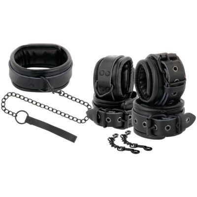 Black Leather Bondage Set