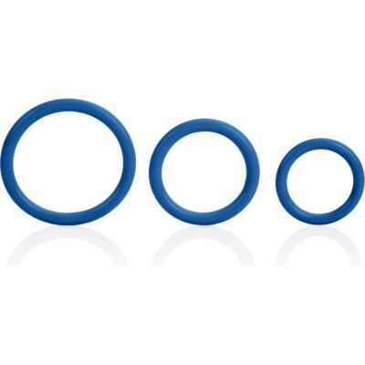 Anillo Triple Azul Olas de Placer