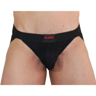 Jockstrap BURN 003 Brillante Negro XL - Sensualidad Única