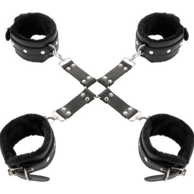 Esposas Darkness Cuero Negro