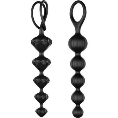Satisfyer beads bolas anales silicona - negro