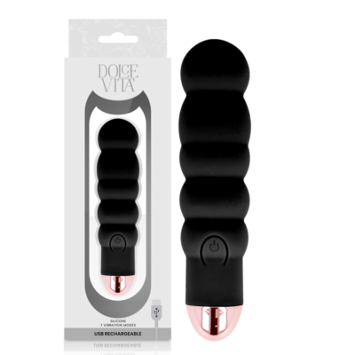 Vibrador Six Black: Placer Recargable