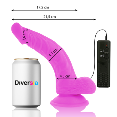 FlexiVibe - Dildo Vibrante 21.5 cm - Lila