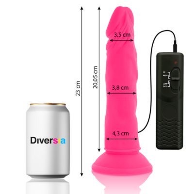 FlexiVibe - Dildo Vibrante 23cm (Rosa)