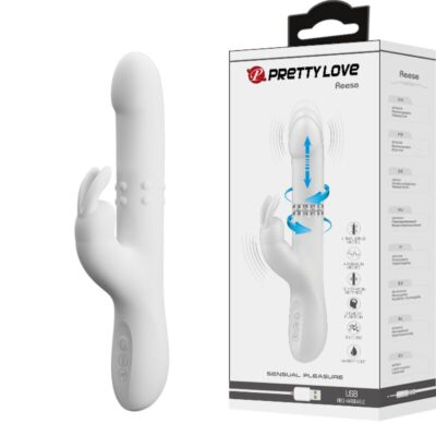 Vibrador Plateado Rotativo PrettyLove Reese