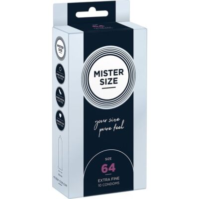 Mister size 64 (10 pack)- preservativo natural
