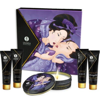 Shunga - Secret Geisha Frutas Exóticas - Set de Masaje Erótico