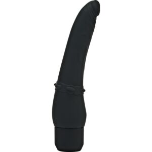 Vibrador Negro Suave Clásico.