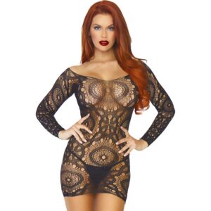 Vestido Noir Crochet