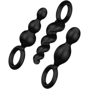 Trío Plugs Satisfyer Negro