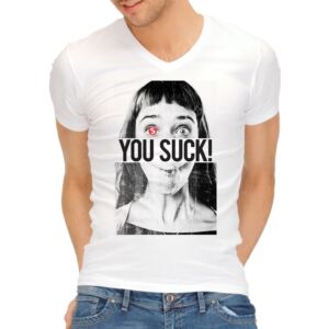 Camiseta divertida you suck