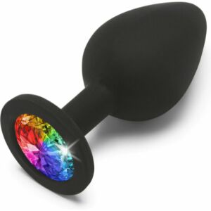 Rainbow booty jewel mediano - negro