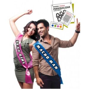 Banda Fiesta Azul Personalizada