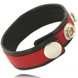 Correa Pene Leather Rouge-Noir